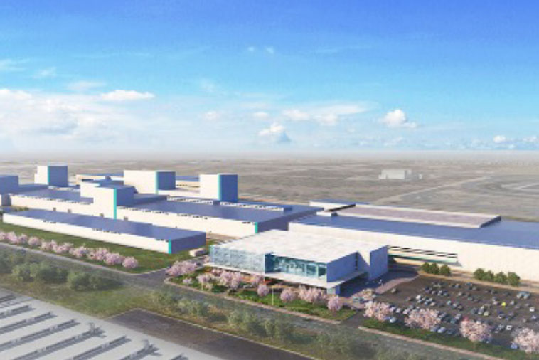 Illustration of the completed Hitachinaka New Plant (tentative name)