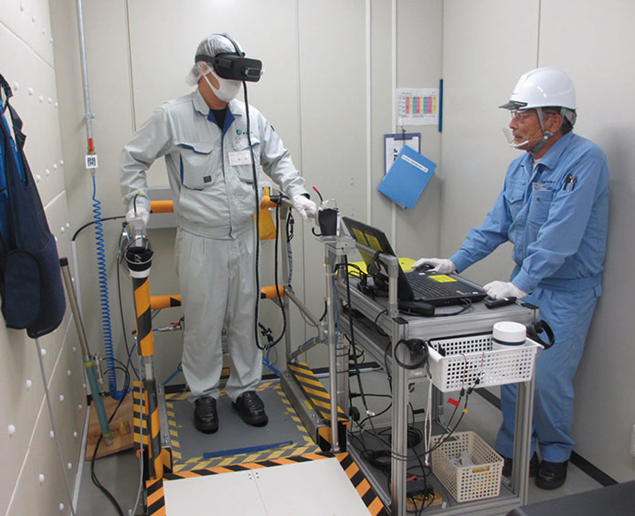 VR 体感教育の様子