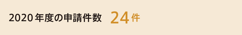 2020年度の申請件数24件