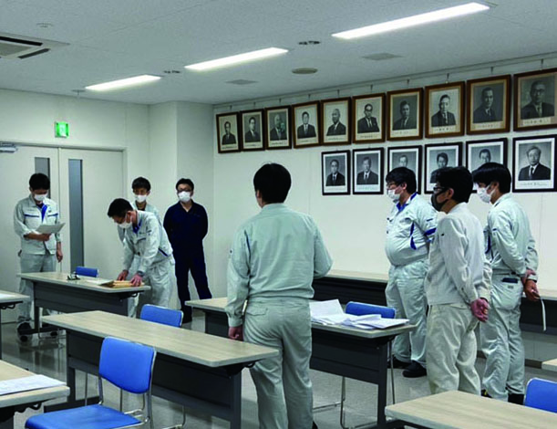 リモート教育受講の様子
